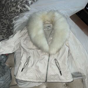 Cute leather biker jacket
